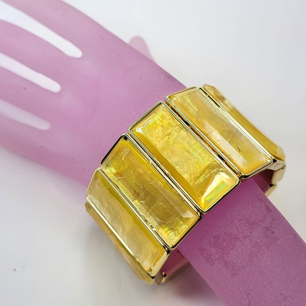 Yellow Stretch Fashion Bracelet Casual Wrap Bracelet